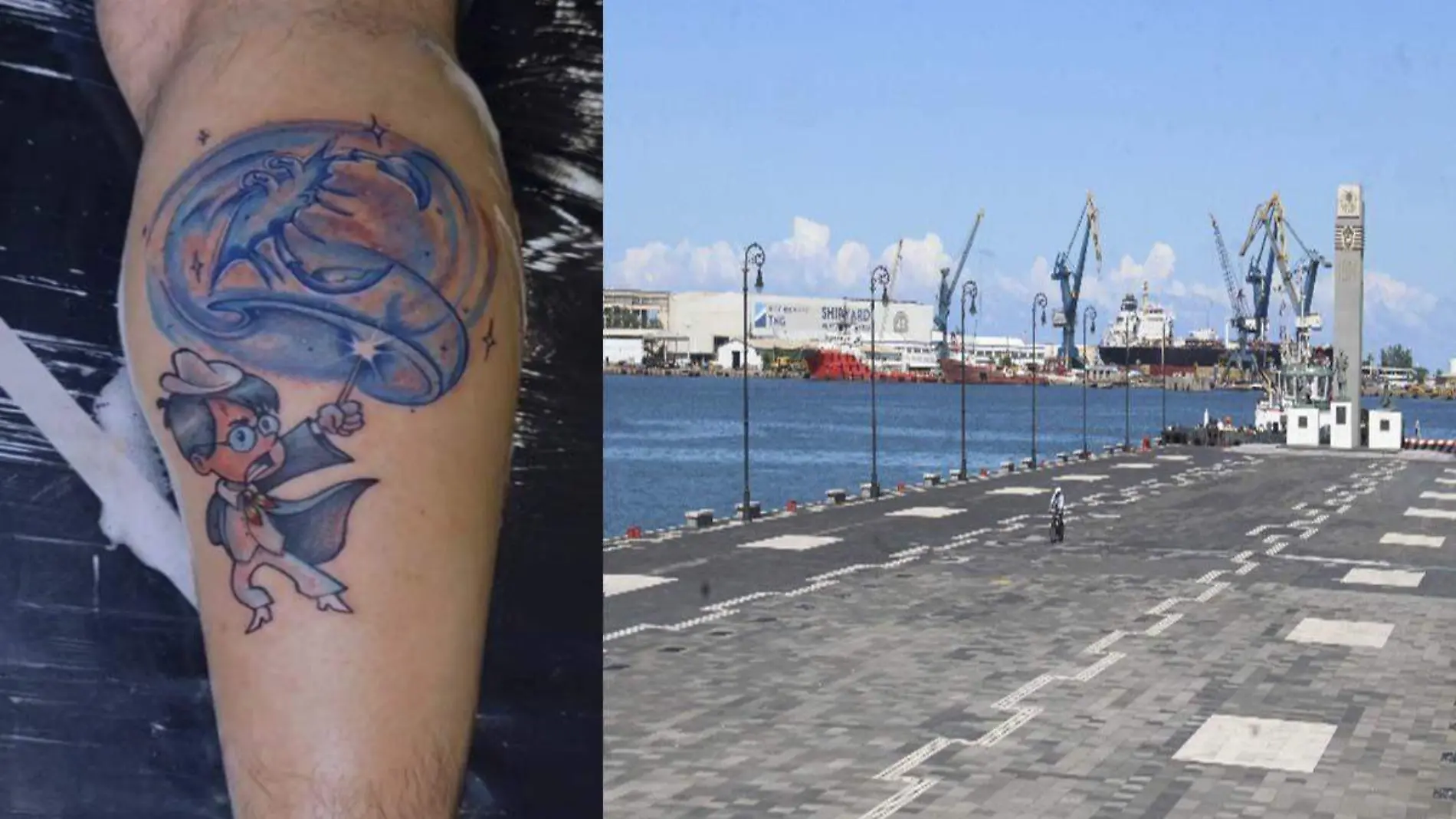 Tatuaje y puerto de Veracruz